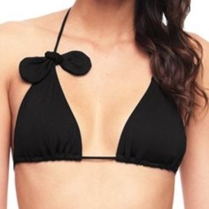 JUICY COUTURE bathing suit top w/ bow & pearl tie